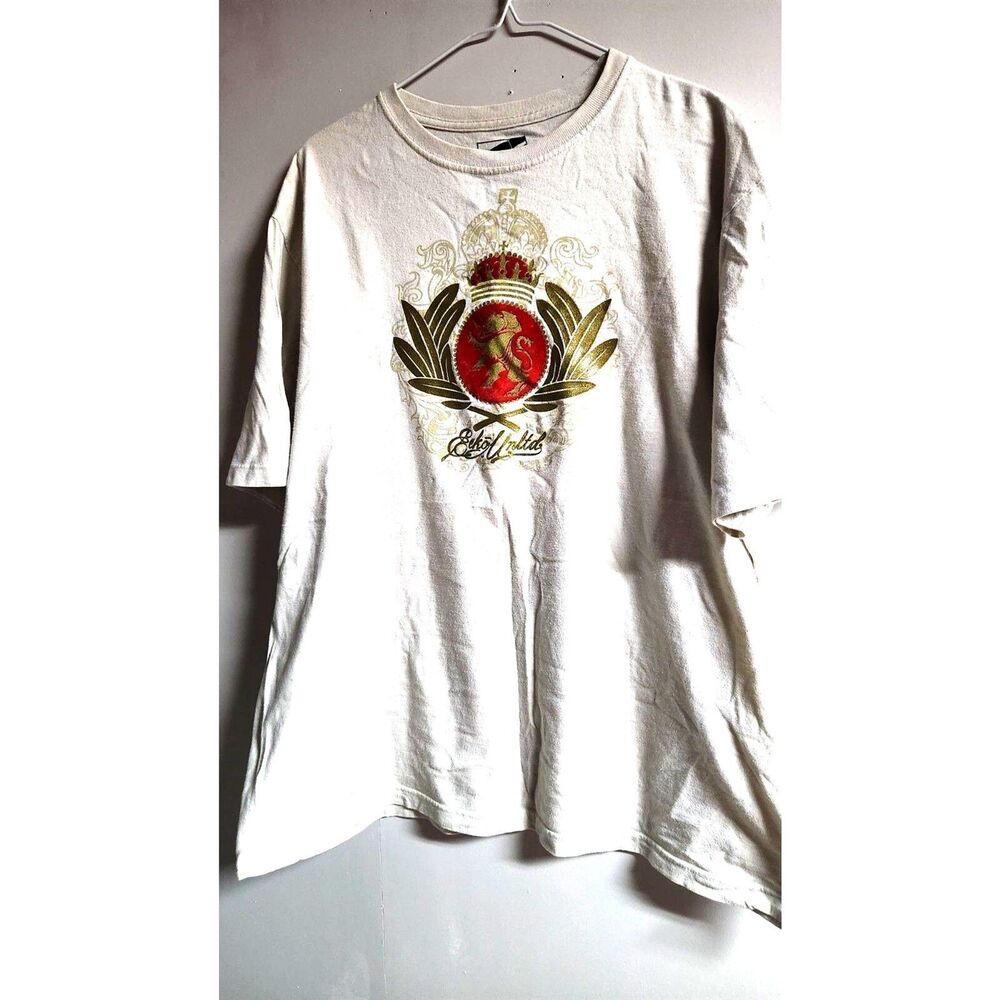 Ecko Unltd Crown logo Mens  Graphic T-Shirt  Extra Large   length  25w x 30Lin